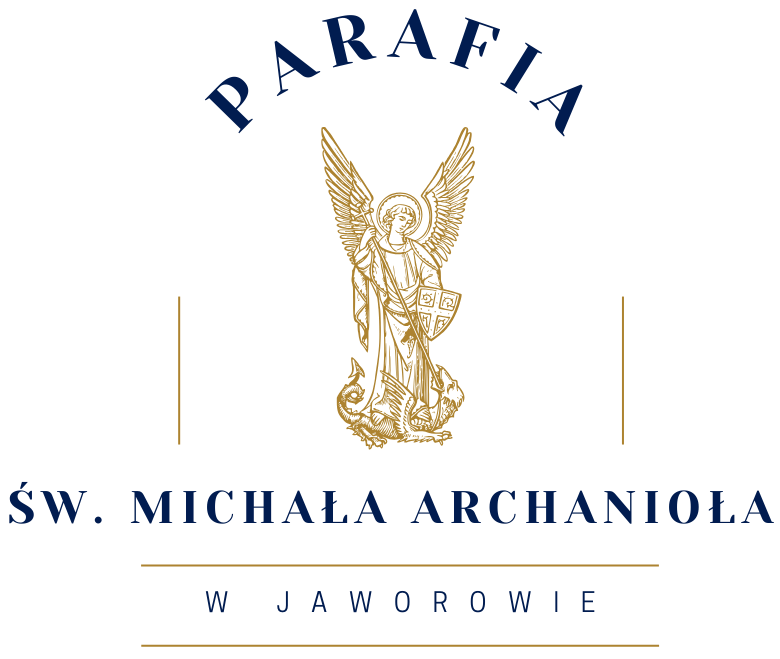 Logo parafii św. Michała Archanioła w Jaworowie.